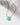 Gem in the Moon Gemstone - Amazonite necklace featuring a faceted circular design and 14KT Gold Plated Brass chain.