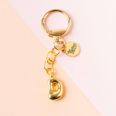 Bubble letter keychain bag charm D