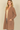 Shop Wall open front cardigan in brown with long sleeves and side pockets worn by a blonde model