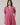 Fawna Shift Mini Dress Kendrie Floral in pink and blue with puff sleeves and pockets, perfect for sunny garden outings.