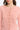 Pearl Button Ribbed Knit Cardigan in pink showing pearl button details