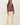 Model wearing dusty mauve Ultra Soft Boatneck Basic Long Sleeve Top with cream pants