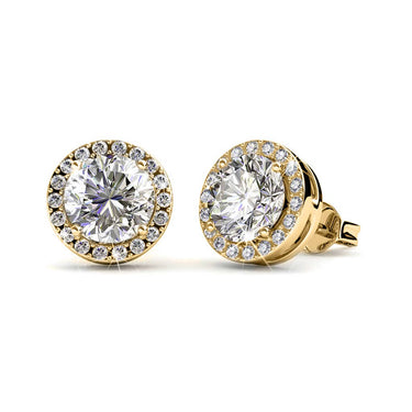Sophia Gold and Crystal Earrings