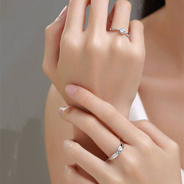 Single Stone Ring in 925 Sterling Silver
