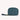 vegan wristlet makeup bag teal front view