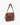 Lorelei double zip crossbody bag brown