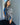 Black and Gray Modal Silk Jamawar Pashmina draped over shoulder