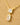 Gold Dipped Cz Circle And Oval Pendant Necklace - Rose - Necklace