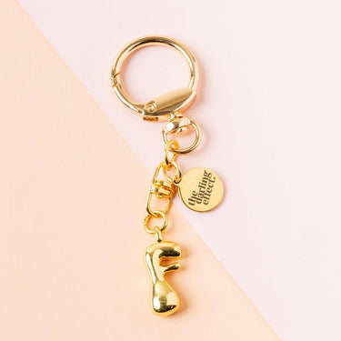 Bubble letter keychain bag charm F