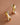 18K Gold PVD Plated Waterproof Stainless Steel Stud Earrings 7215 displayed as a pair on a neutral background