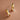 18K Gold PVD Plated Waterproof Stainless Steel Stud Earrings 7215 displayed as a pair on a neutral background