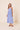 Maxi Dress with Side Pocket and Adjustable Strap in blue front view