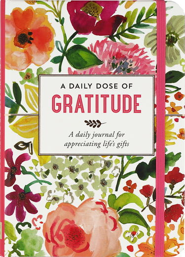 A Daily Dose of Gratitude Journal colorful floral cover