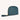 vegan wristlet makeup bag teal side view