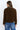 Sherpa Fleece Zip-Up Jacket Contrast Trim back view on model