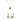 Square Jewelry Set - Gold and Crystal