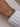 Melrose 18K Gold Non-Tarnish Link Chain CZ Bracelet worn on the wrist
