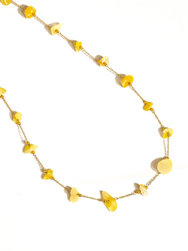 Pom 18K Gold Non-Tarnish Crushed Stone Bracelet
