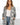 Black and White Fuzzy Long Sleeve Cardigan - S/M / Silver/Blk - Cardigan