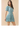 Striped Flattering V Slit Neck Bubble Sleeve Dress modeled with soft bubble sleeves and a tiered ruffle skirt.