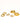 18K gold non-tarnish round hoop earrings product detail