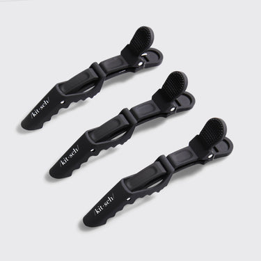 No Slip Crocodile Clip 3pc - Black Product Image