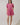 Fawna Shift Mini Dress Kendrie Floral in pink and blue with split neckline, puff sleeves, and pockets, perfect for summer outings.