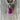 Natural Ruby Rectangle Pendant Sterling Silver