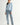 Pearl Button Ribbed Knit Cardigan full-length outfit view on a model