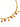 18K non-tarnish beaded heart bracelet for women