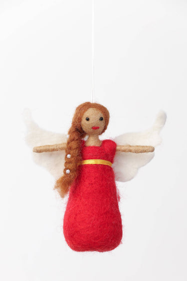 Felt angel Christmas ornament