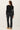 Ribbed Button Up Cardigan in black back view