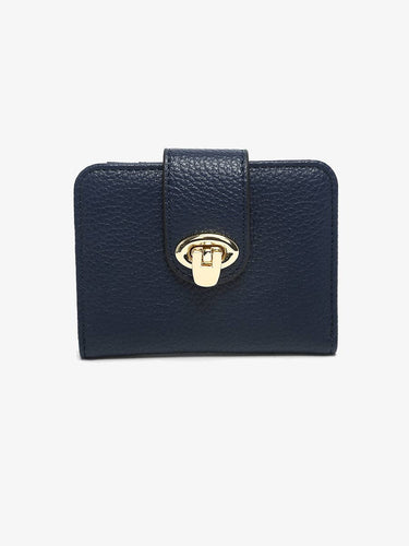 Margot Wallet w Twist Lock Closure- WL2752 - Navy - Clutch