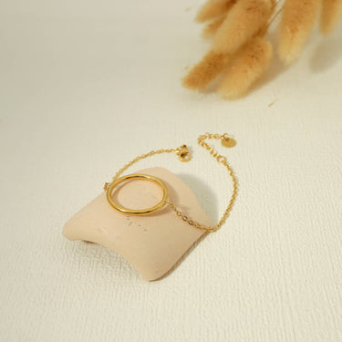 Circle Golden Chain Bracelet
