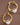 18K Gold PVD Plated Waterproof Stainless Steel Hoop Earrings 7193 product view showcasing the polished finish