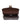 Coco Crossbody Espresso bag with open top displaying the interior compartment.