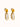 18K non-tarnish pearl drop earrings close-up