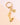 Bubble letter keychain bag charm V