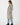 Herringbone Long Sleeve Button Front Coatigan - L / Taupe/Cream - Coatigan