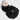 Black Ruffle Scrunchie fabric hair accessory