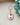 Handmade felt hedgehog keychain
