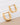 18K Gold Plated Waterproof Stainless Steel Hoop Earrings 7116 close-up showcasing the square hoop shape