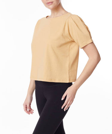 Heavy Cotton Puff Sleeve Top