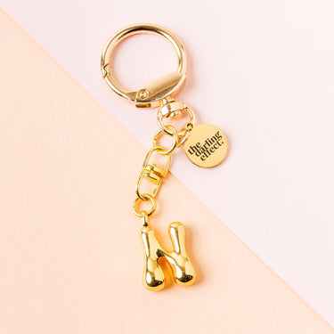 Bubble letter keychain bag charm N
