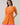 Donna Dot Elanie Button Down Mini Dress in orange pink with short sleeves and pockets