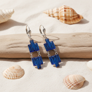 Anne's Vault Forever Autumn Blue Earrings