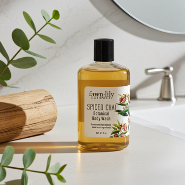 Spiced Chai Botanical Body Wash - Natural Skin Cleanser