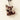 German Shepherd Puppy Dog Felt Wool Keychain in brown and tan