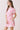 Model wearing Floral Print Elastic Waist A Line Mini Dress with collared neckline and side pockets.