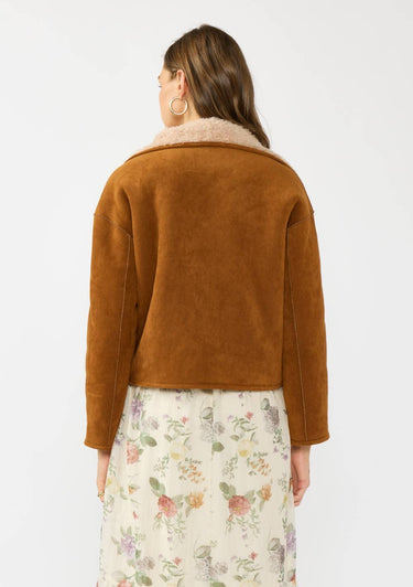Reversible Suede and Sherpa Jacket